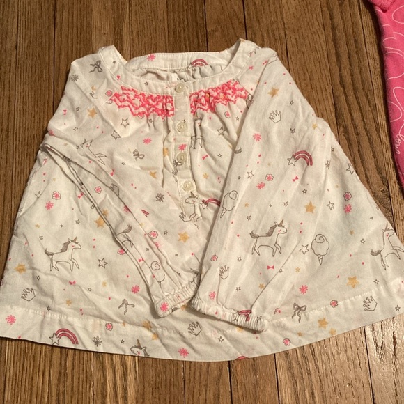 Carter's Kids Clothes - Pink, White, Black 2 sleepers, 4 shirts, 2 pants - Picture 9 of 16